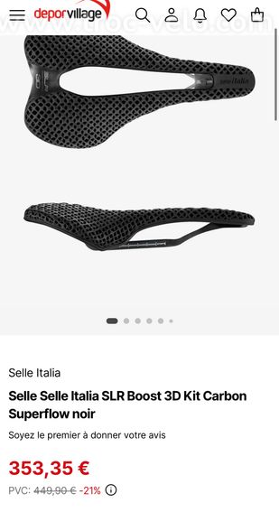 🔥réservée🔥Selle Italia SLR Superflow 3D kit Carbon 145🔥Fizik Power San Marco  - 4