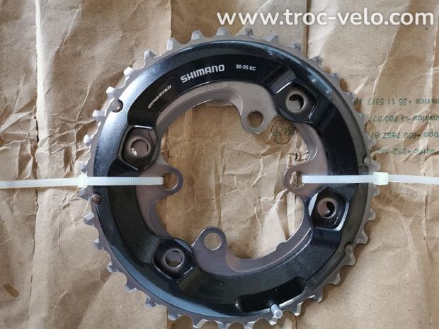 2 plateaux 36/26 T SHIMANO XT M8000 neufs - 1