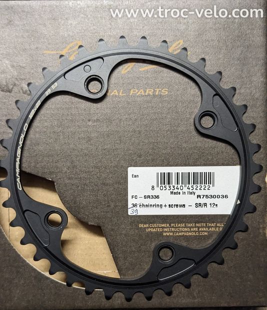 Plateaux Campagnolo Record 39T  12V - 1