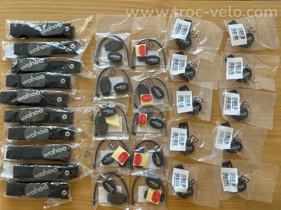 10x wahoo TICKR heart rate monitor + speed capteur vitesse + cadence sensor
