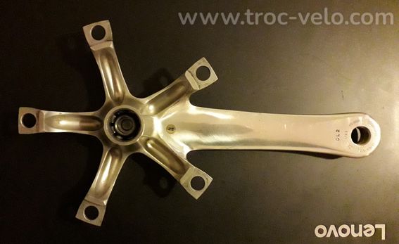 Manivelle pédalier Shimano 6500 Ultegra 172.5mm droit en Tbé - 2