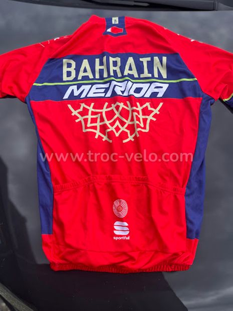 Maillot officiel team bahrain merida mac laren size L by sportful - 1