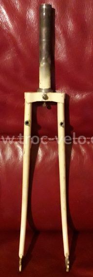 Fourche Vélo Ancienne Resista – 1920, Pivot 23cm, Roue 650, Acier