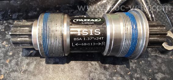 Pedalier BIANCHI carbon et boitier de pedalier ISIS - 2