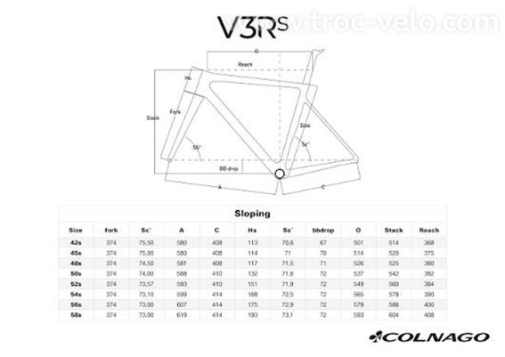 Cadre Colnago V3Rs - 54 cm - 10