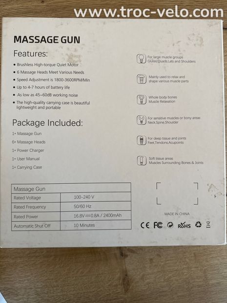 Pistolet de massage Herzog. - 3