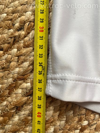 T-shirt maillot jersey manches longues windstopper anti coupe vent MYBIKE blanc nacré - 15