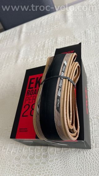 2 Pneus Route EKOI Perf 28 TUBELESS READY Ambre - 2