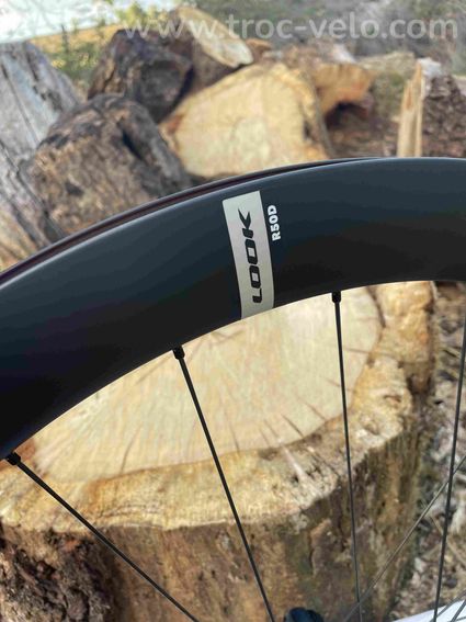 Roues Carbone Look R50D neuve tubeless ou chambre à air - 3