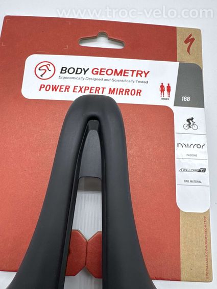 Selle Specialized Power Expert Mirror Inside Rail Titane 168 - 3