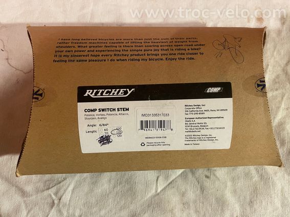 Potence RITCHEY switch comp 110 - 6