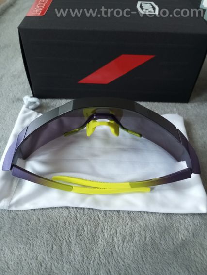 Lunettes Cyclisme Vélo Multisport 100% Speedcraft Matte Metallic Digital Brights/Dark Purple - 5