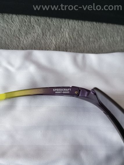 Lunettes Cyclisme Vélo Multisport 100% Speedcraft Matte Metallic Digital Brights/Dark Purple - 7