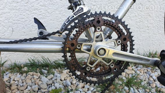 Vélo de course vintage André Sablière — cadre aluminium artisanal — années 1980 - 4