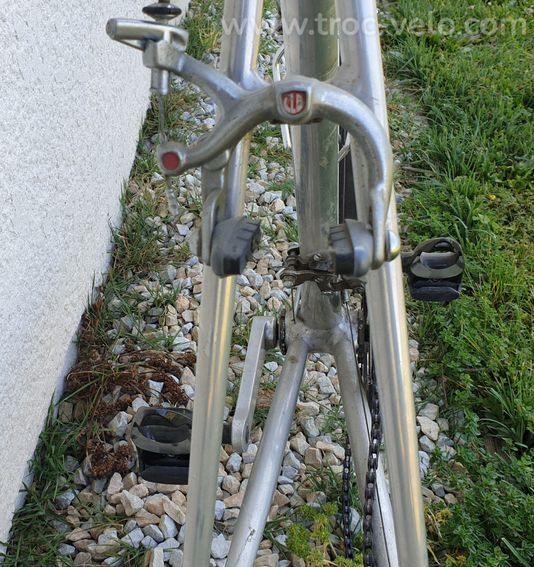 Vélo de course vintage André Sablière — cadre aluminium artisanal — années 1980 - 6