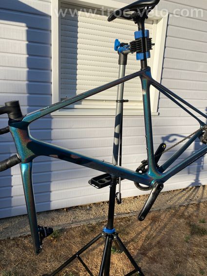 Cube Cross Race C:68X SLT - Bleu - Taille 58 - SRAM Force AXS / Roues Duke - 6