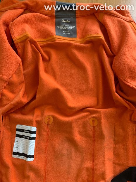 Veste hiver molletonnée RAPHA femme XS orange  - 3