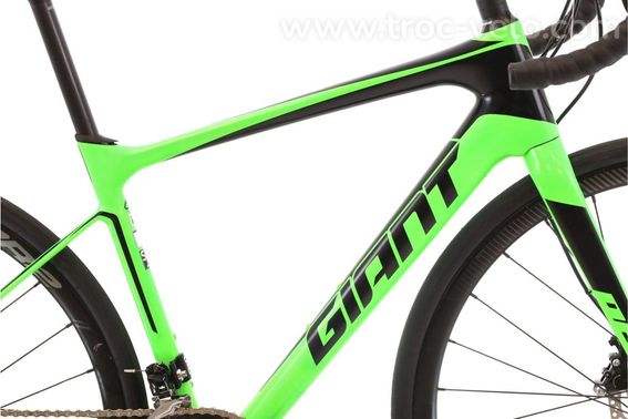 Produit Reconditionne Giant Defy Advanced 2 Vert Velo De Route Tres Bon Etat - 2