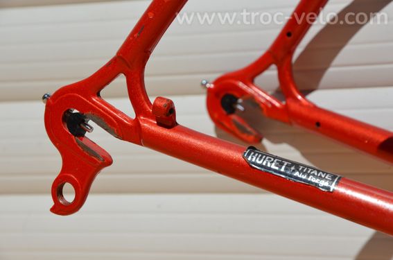 Cadre et fourche de vélo de course vintage français Motobecane C5 – tubes acier Columbus SL - 6