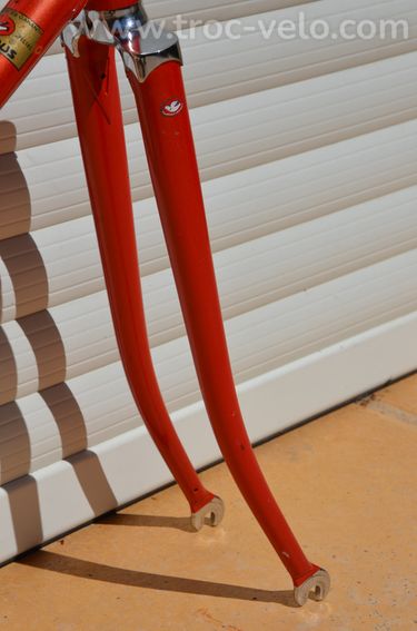 Cadre et fourche de vélo de course vintage français Motobecane C5 – tubes acier Columbus SL - 9