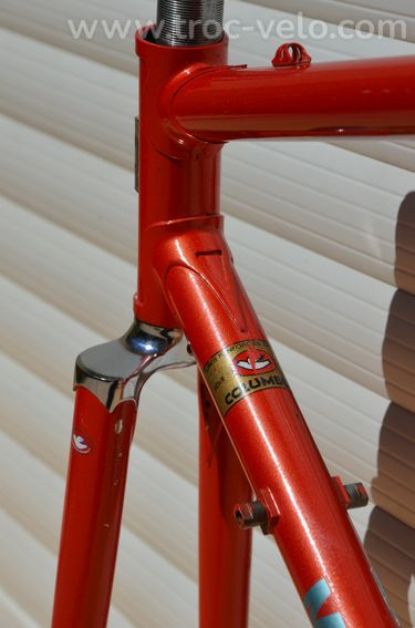 Cadre et fourche de vélo de course vintage français Motobecane C5 – tubes acier Columbus SL - 15