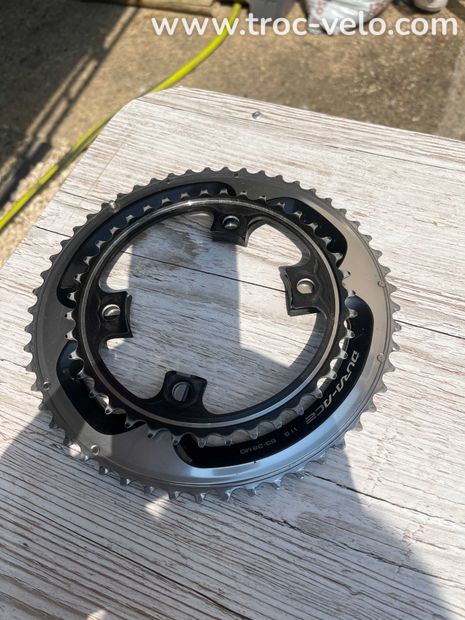 KIT Plateau dura ace 53X39  dents 9000 shimano 11 TBE - 2