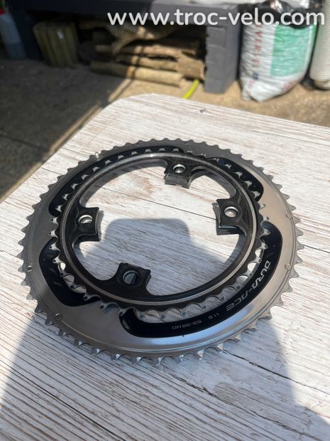 KIT Plateau dura ace 53X39  dents 9000 shimano 11 TBE - 3