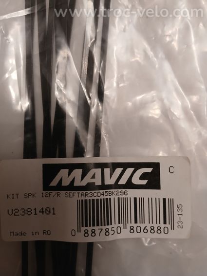 Kit 12 rayons MAVIC Crossride Cossmax 29" 2016 - 3