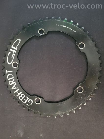 Plateau de vélo de piste Gebhardt noir 48T