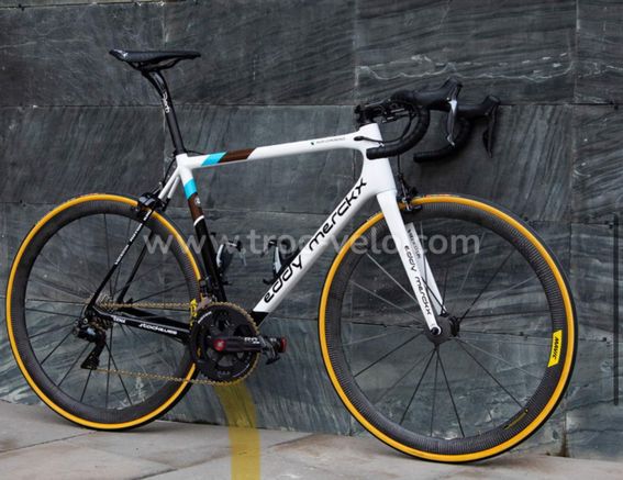 Cadre Eddy Merckx Stockeu 69 (Ridley helium SLX peint) pro team freinage patin