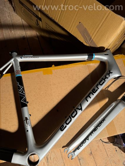 Cadre Eddy Merckx Stockeu 69 (Ridley helium SLX peint) pro team freinage patin - 8