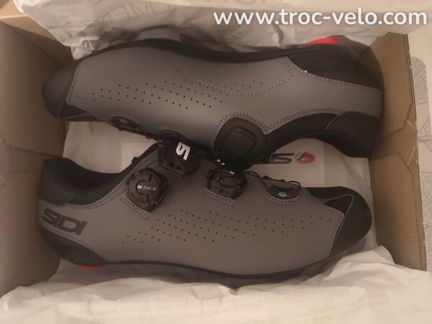 chaussures velo route SIDI + cales NEUVES T.45 - 2