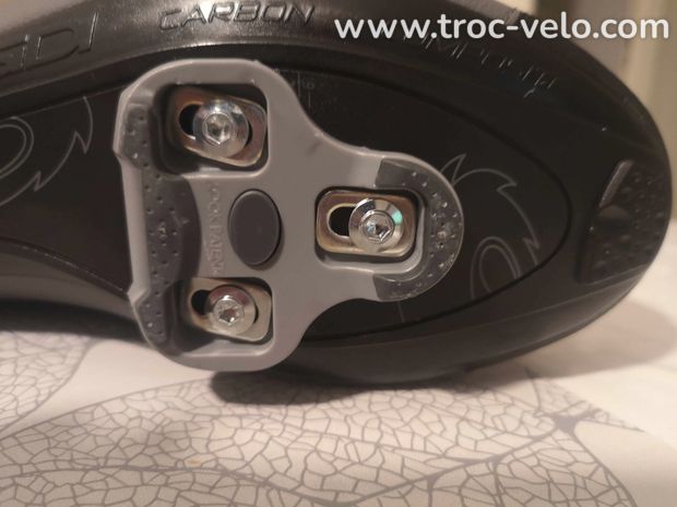 chaussures velo route SIDI + cales NEUVES T.45 - 5