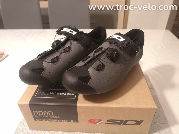 chaussures velo route SIDI + cales NEUVES T.45 - 6