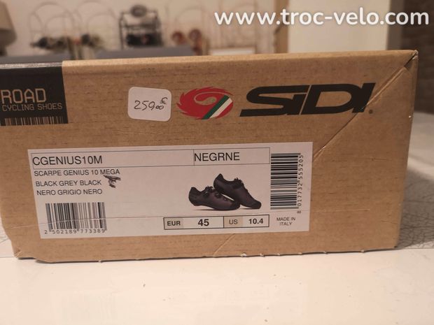 chaussures velo route SIDI + cales NEUVES T.45 - 9