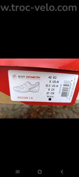Chaussures VTT / Specialized Recon 1.0 - Noires - État neuf (Portées 1 fois) - 4
