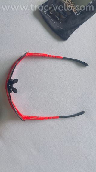 Lunettes SCICON rouges de cyclisme + écran supplémentaire et étui - 7