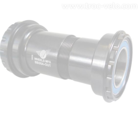 Boitier pedalier BB30A Outboard ABEC-3 pour pédalier 24mm (SHIM) -  - 2