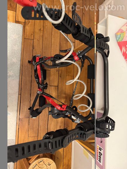 Porte vélos Mottez Shiva 3 vélos fixations barres de toits - 4
