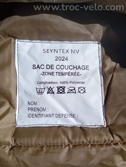 Sac de couchage militaire SEYNTEX NV 2024 - Zone tempérée - 4