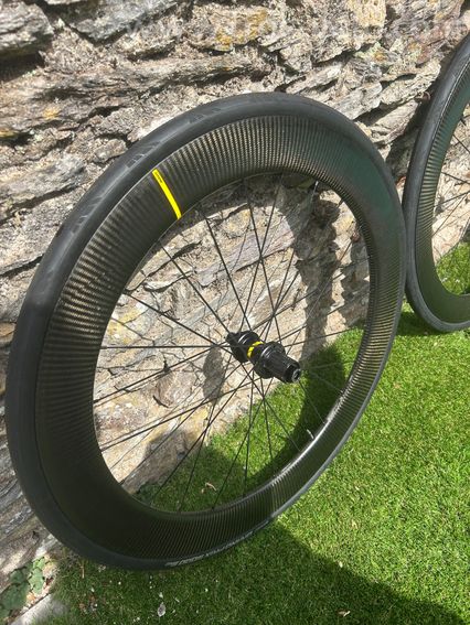 paire de Mavic Cosmic SL 65 Disc 3K 2024 + GP5000S TR + Tubeless - 400km - 5
