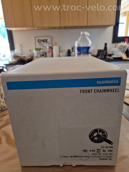Pédalier Shimano 105 R7100 50/34 170mm