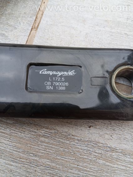 Pédalier Campagnolo Record 11v  Carbone 50-39 172,5 entraxe plateau 135mm - 3