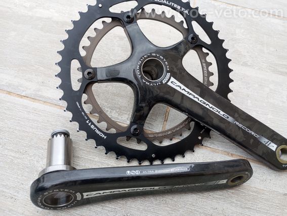 Pédalier Campagnolo Record 11v  Carbone 50-39 172,5 entraxe plateau 135mm - 5