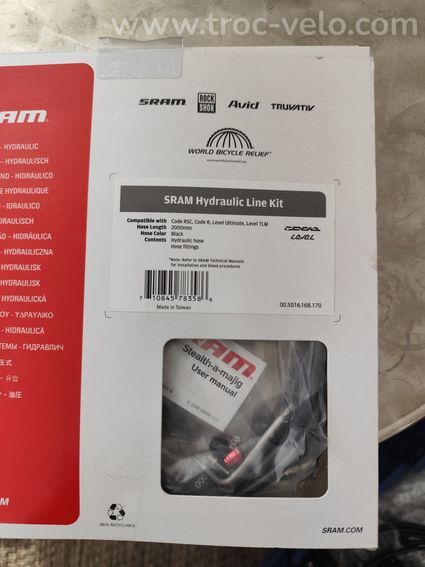 Kit Durite de Frein SRAM pour GUIDE R/RS/RSC.LEVEL TLm - 4