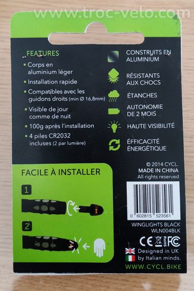 Clignotants pour vélo WingLights - 2