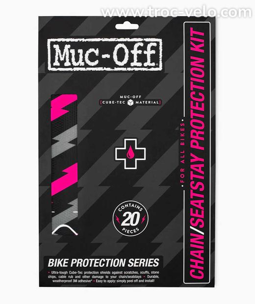 Protection cadre MUC-OFF noir/rose - 1