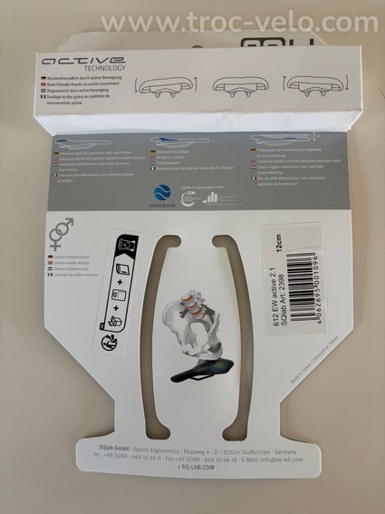 Selle SQlab 612 Ergowave Active 2.1 Noir - 2
