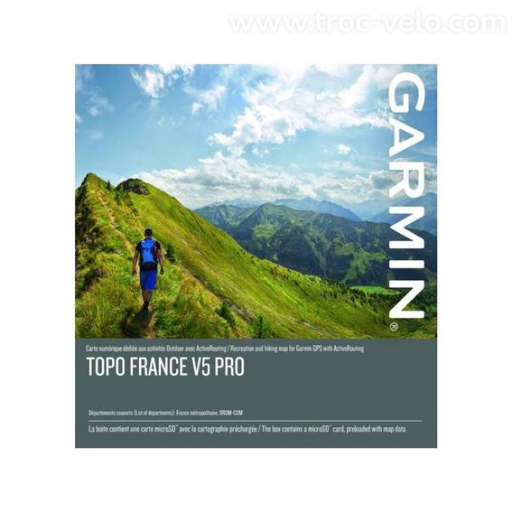 Cartographie FRANCE TOPO V5 Pro pour GPS GARMIN