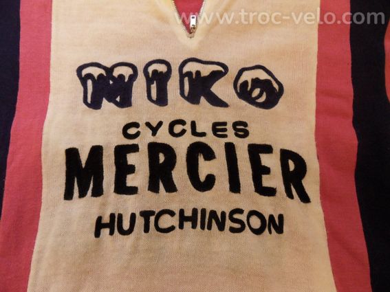 MAILLOT DE VELO VINTAGE MERCI MIKO LAINE  - 3